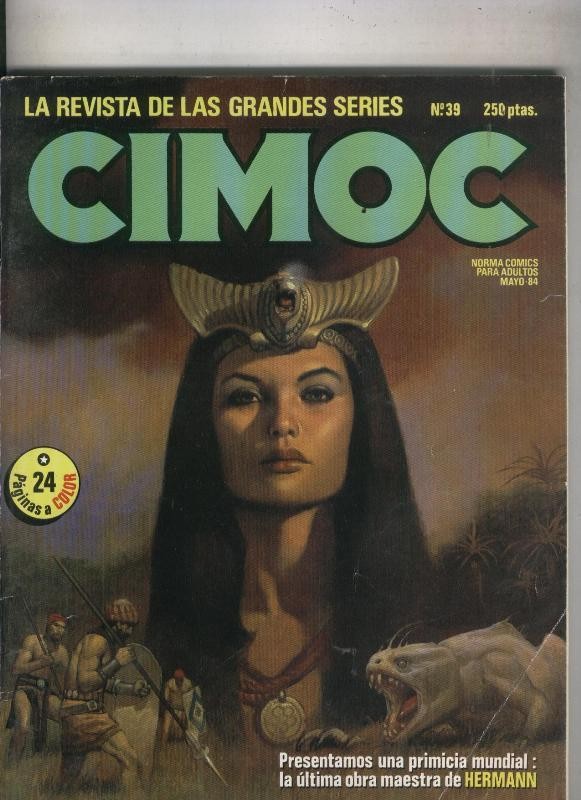 Cimoc revista numero 039: Una triste historia por Alfonso Font (numerado 1 en trasera(