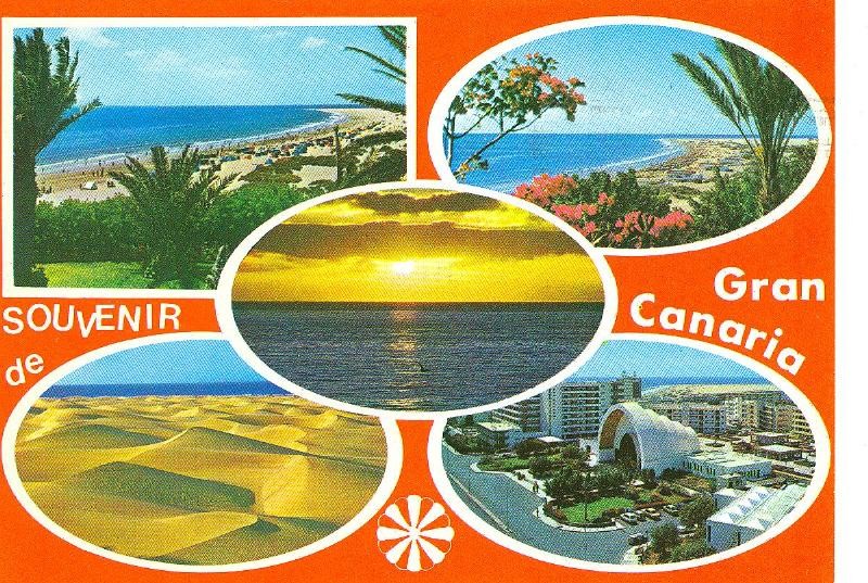 Postal 6123 : Souvenir de Gran Canaria