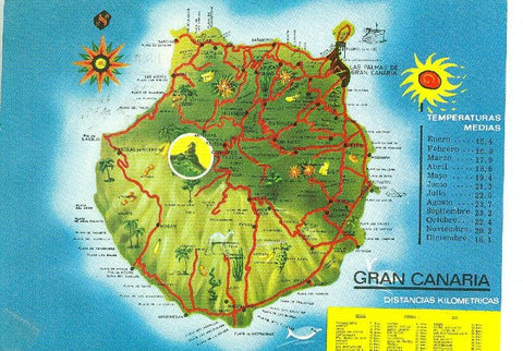 Postal 6137 : Mapa de Gran Canaria
