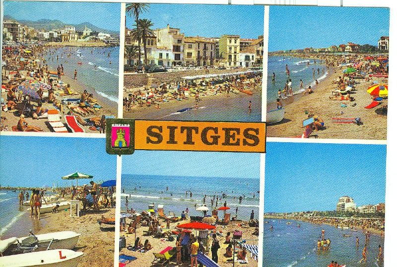 Postal 6158 : Vistas varias de Sitges