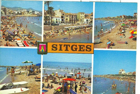 Postal 6158 : Vistas varias de Sitges