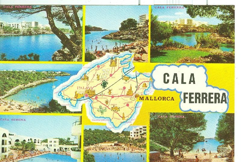 Postal 6190 : Mapa Mallorca y vistas generales