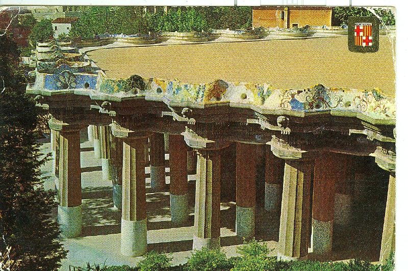 Postal 6216: Parque Guell de Barcelona