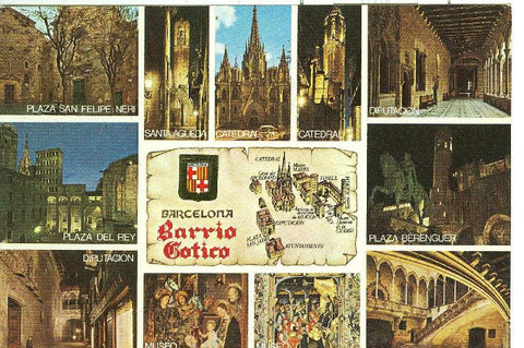 Postal 6235 : Escenas del barrio gotico de Barcelona