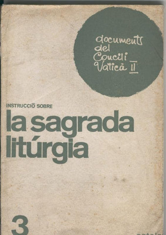 Instruccio sobre la sagrada liturgia