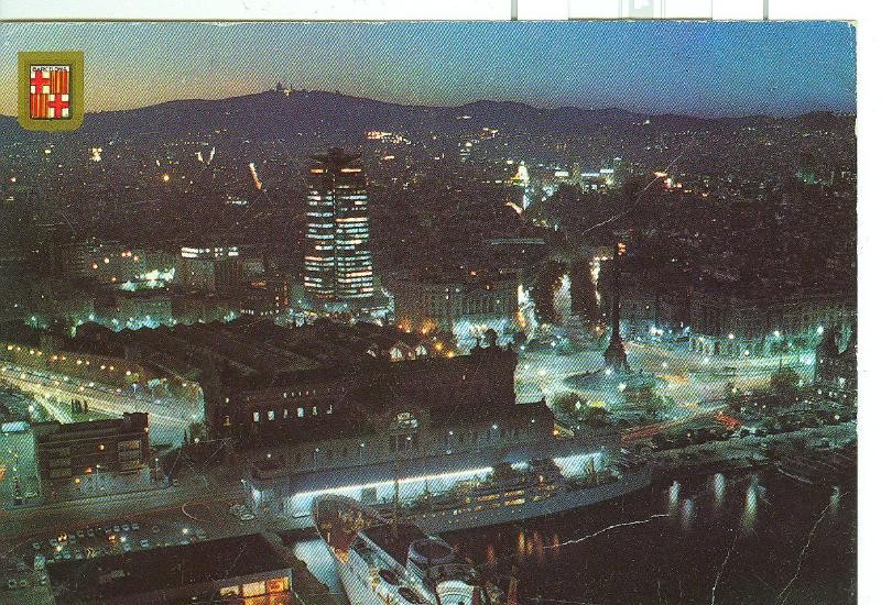 Postal 6269 : Vista noctura Barcelona