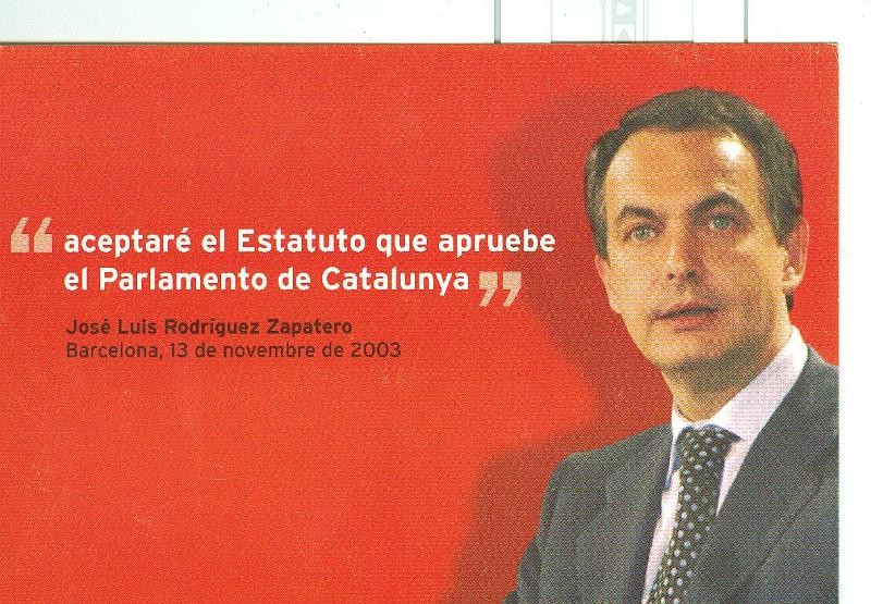 Postal 6290 : Campaña politica estatuto catalunya