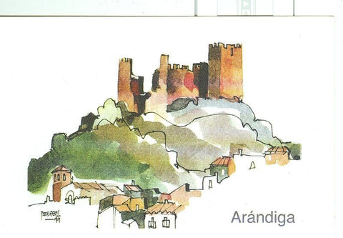 Postal 6301 : Arandiga, Zaragoza, dibujo: Teodoro Perez Bordetas