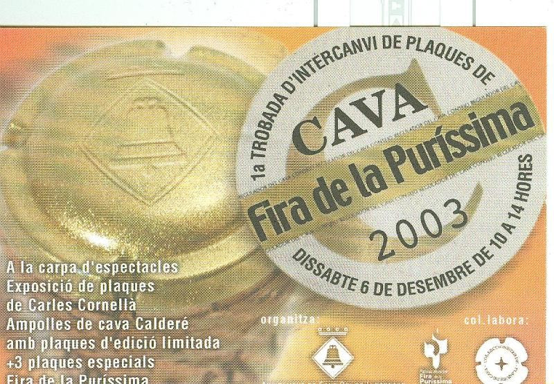 Postal 6304 : Publicitaria Cava fira de la purisima 2003