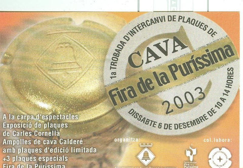 Postal 6304 : Publicitaria Cava fira de la purisima 2003
