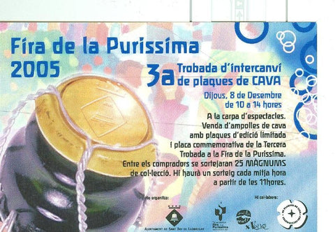 Postal 6306 : Tercera trobada plaques de cava 2005, Fira Purisima