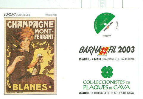 Postal 6311 : Barnafil 2003, coleccionistas plaques de cava
