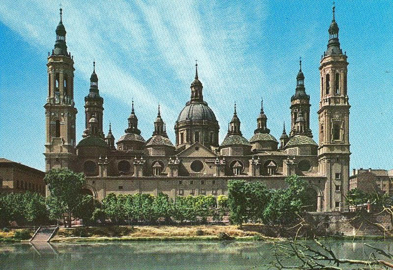 Postal 6369 : Fachada trasera de El Pilar, Zaragoza