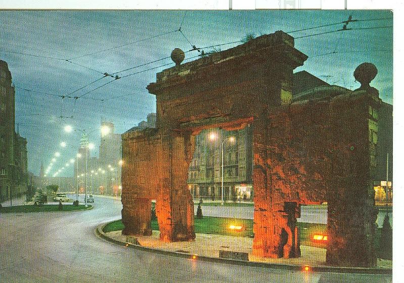 Postal 6389 : Vista Noctura Puerta del Carmen, Zaragoza