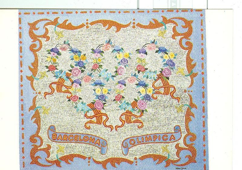 Postal 6396 :Pintura Barcelona Olimpica por Victoria Guerin