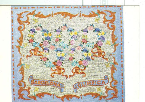Postal 6396 :Pintura Barcelona Olimpica por Victoria Guerin