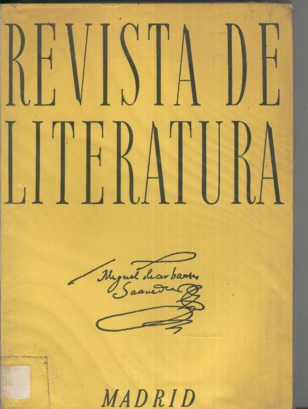 Revista de Literatura.Tomo 48