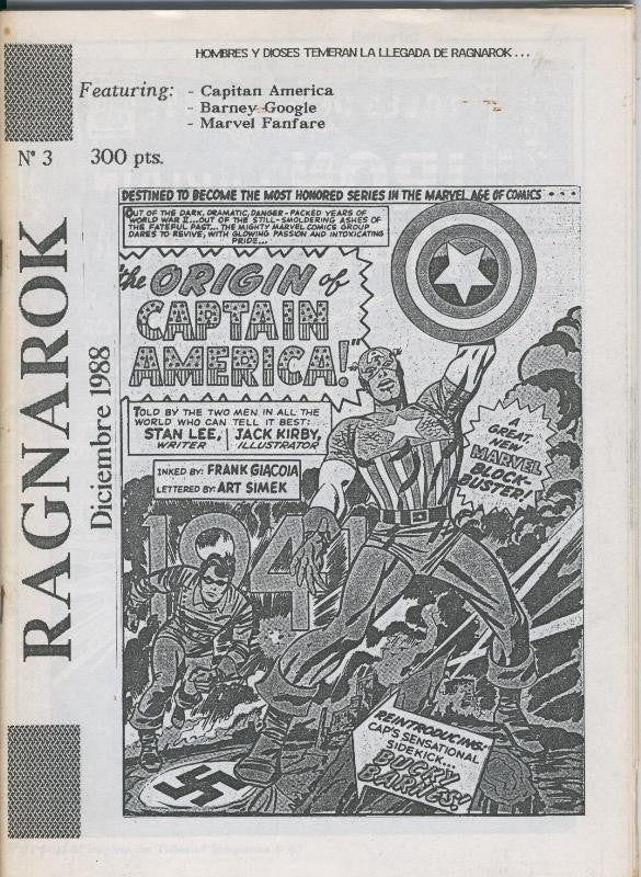 Fanzine: Ragnarok numero 3