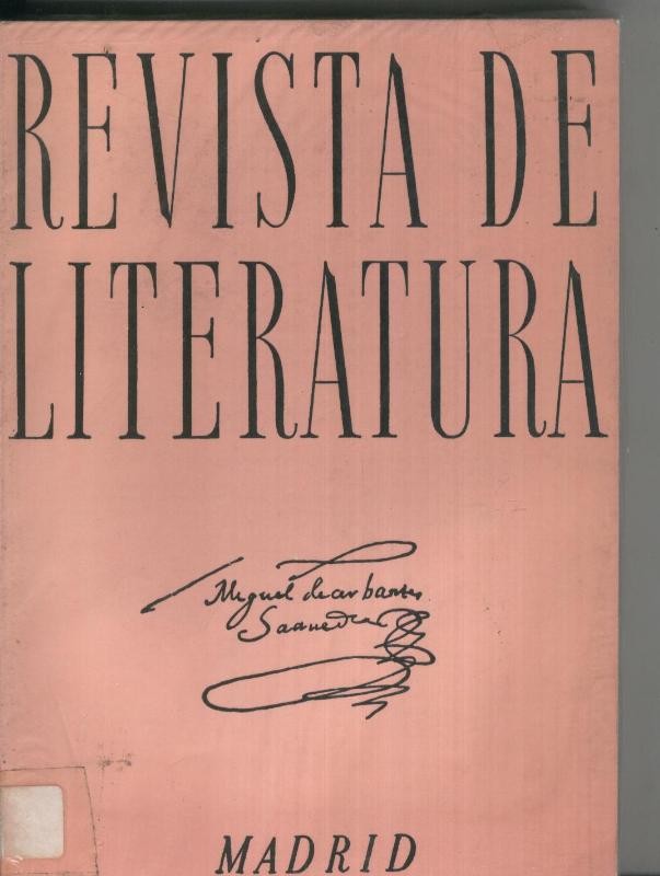 Revista de Literatura.Tomo 47