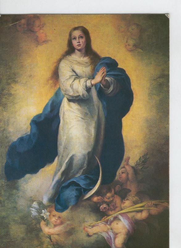 Postal Virgenes 1164 : La concepcion de El Escorial, Murillo