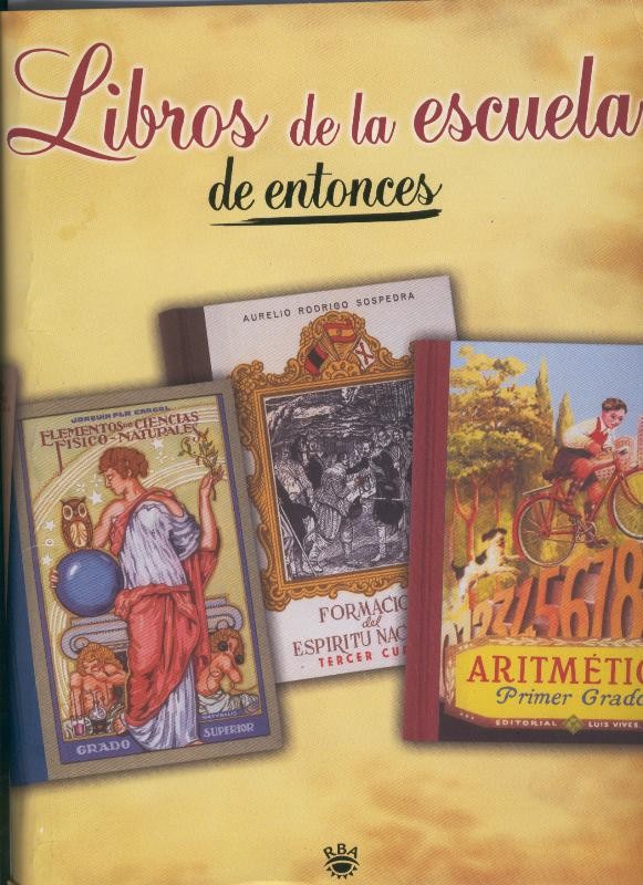 Libros de la escuela de entonces carpeta archivadora