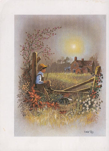 Lamina numerada 008: Escena rural por Vicente Roso