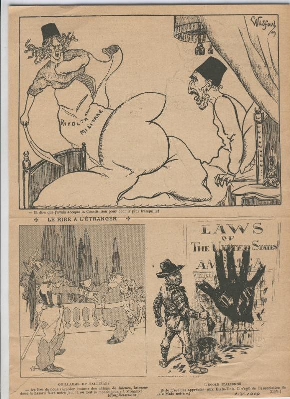 Lamina numerada 047: Ilustraciones de humor Le rire a l,etranger