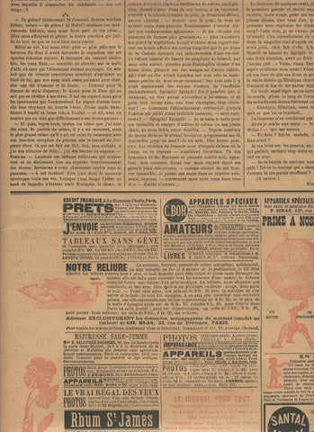 Lamina numerada 095: Pagina publicacion Gil Blas del 5 janvier 1900:  