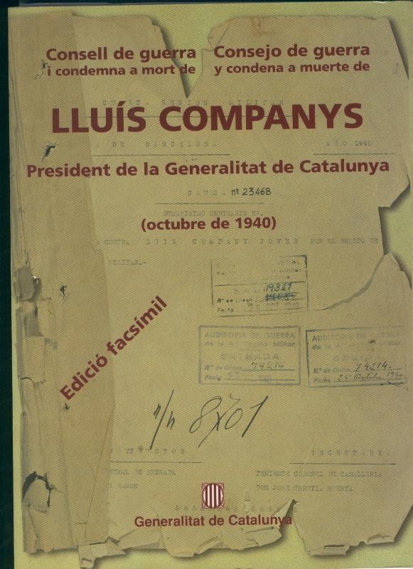 Facsimil Consejo de Guerra de Lluis Companys