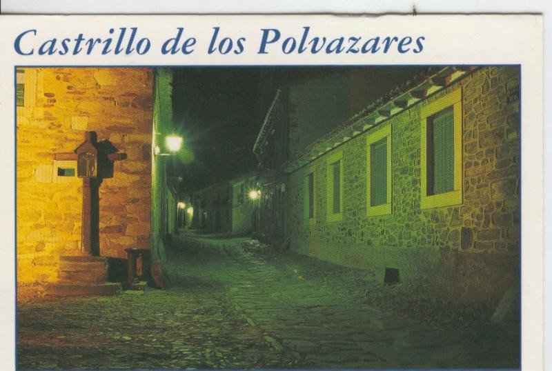 Postal 7268: Vista nocturna del Castrillo de los Polvazares (Leon)