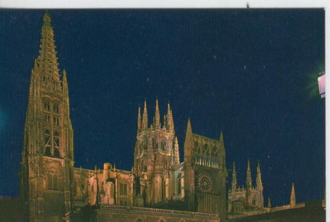 Postal 7300 : Vista nocturna de la Catedral de Burgos