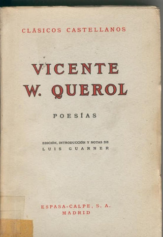 Vicente W. Querol: Poesias