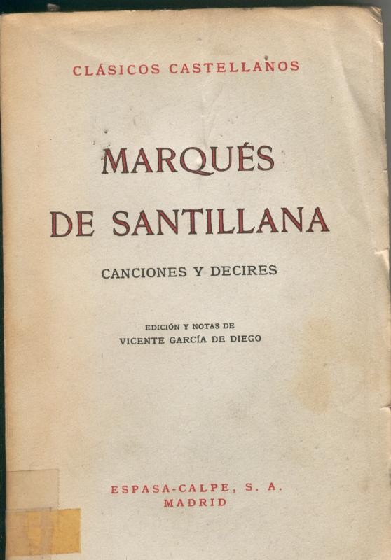Canciones y decires