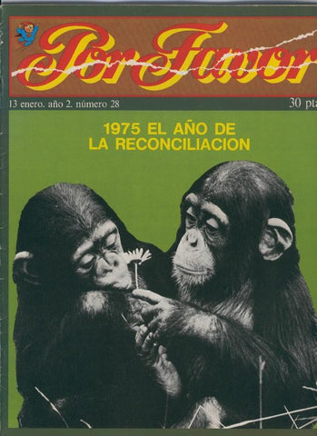 Por Favor numero 028,  13 enero 1975: el año de la reconcilacion