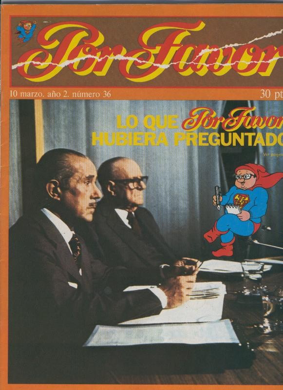 Por Favor numero 036,  10 marzo 1975: lo que por favor hubiera preguntado