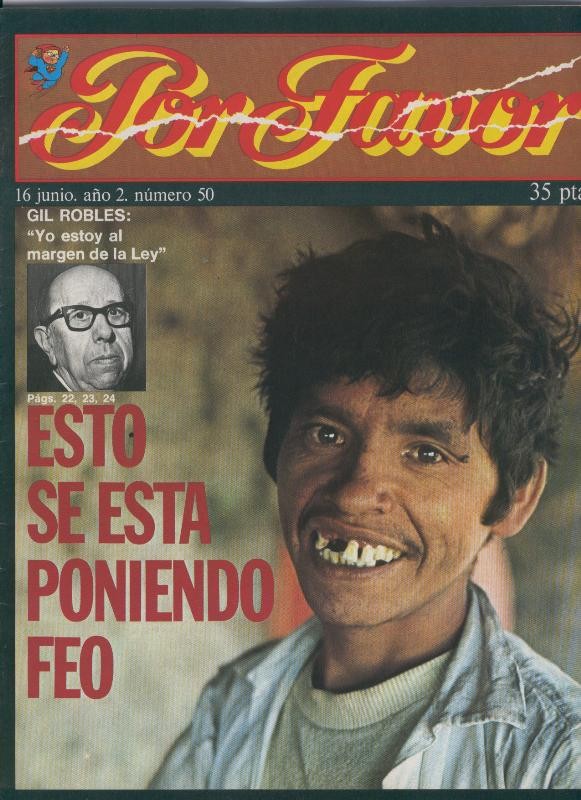 Por Favor numero 050,  16 junio 1975: Gil Robles; yo estoy al margen de la ley