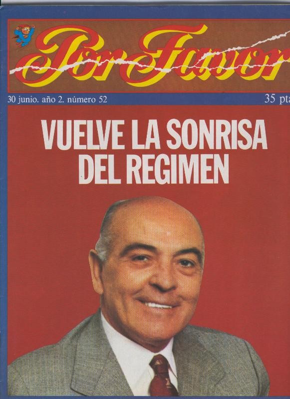 Por Favor numero 052  30 junio 1975: vuelve la sonrisa del regimen