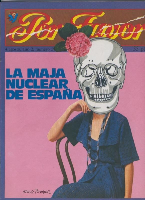 Por Favor numero 057  4 agosto 1975: La maja nuclear de España