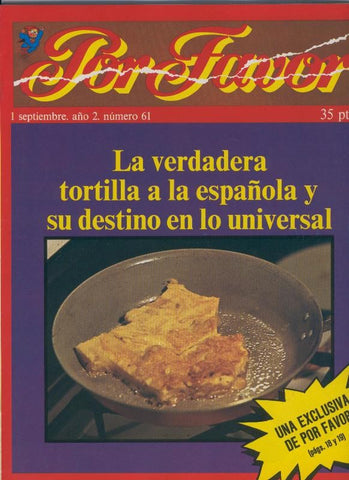 Por Favor numero 061, 1 septiembre 1975: La verdadera tortilla a la española