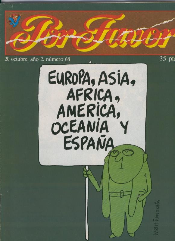 Por Favor numero 068, 20 octubre 1975: Europa, Asia, Oceana.....y España
