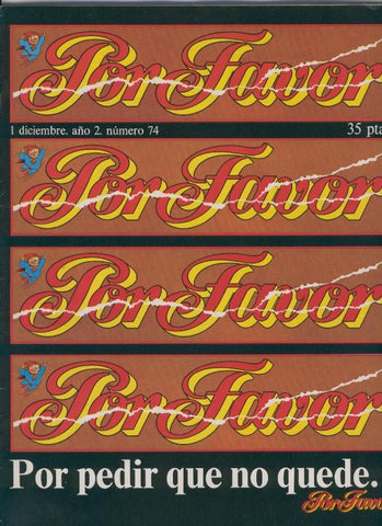 Por Favor numero 074, 1 diciembre 1975: por pedir que no quede