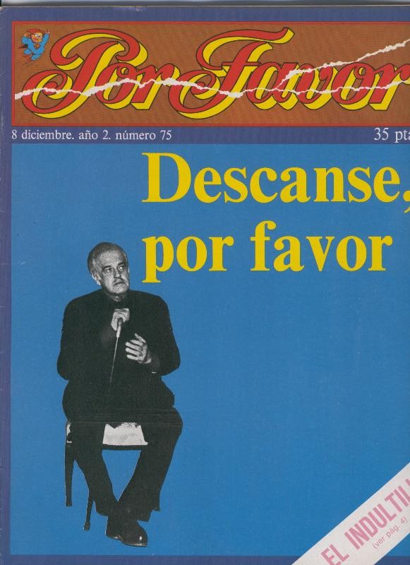 Por Favor numero 075, 8 diciembre 1975: Descanse, por favor