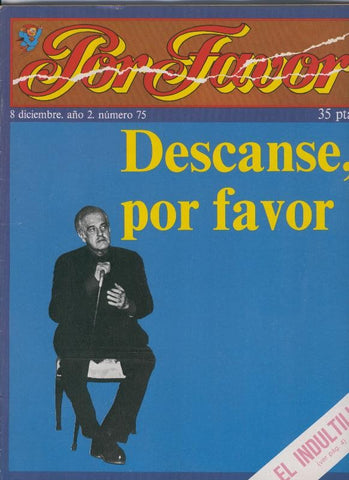 Por Favor numero 075, 8 diciembre 1975: Descanse, por favor