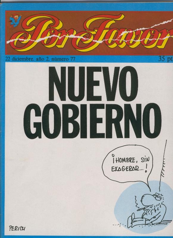 Por Favor numero 077, 22 diciembre 1975: Nuevo gobierno