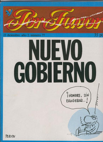 Por Favor numero 077, 22 diciembre 1975: Nuevo gobierno