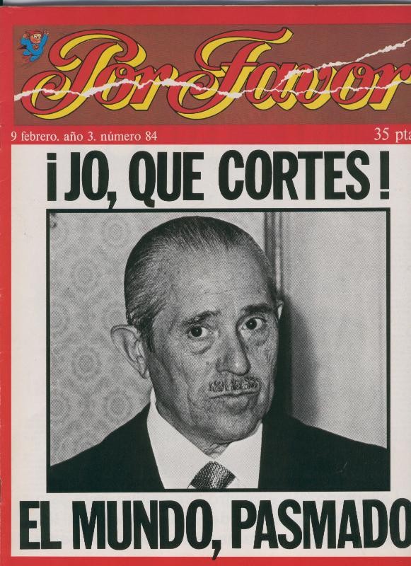 Por Favor numero 084, 9 febrero 1976: Jo que cortes, el mundo, pasmado