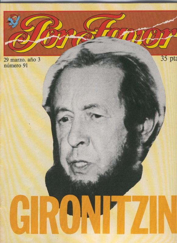 Por Favor numero 091, 29 marzo 1976: Gironitzin