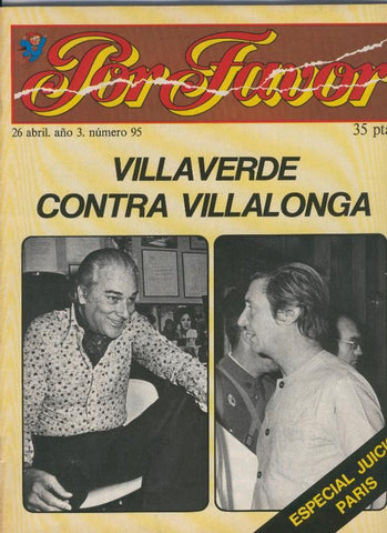 Por Favor numero 095, 26 abril 1976: Villaverde contra Villalonga
