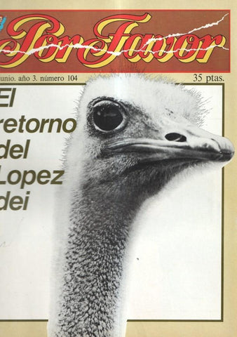 Por Favor numero 104, 28 junio 1976: El retorno del Lopez dei