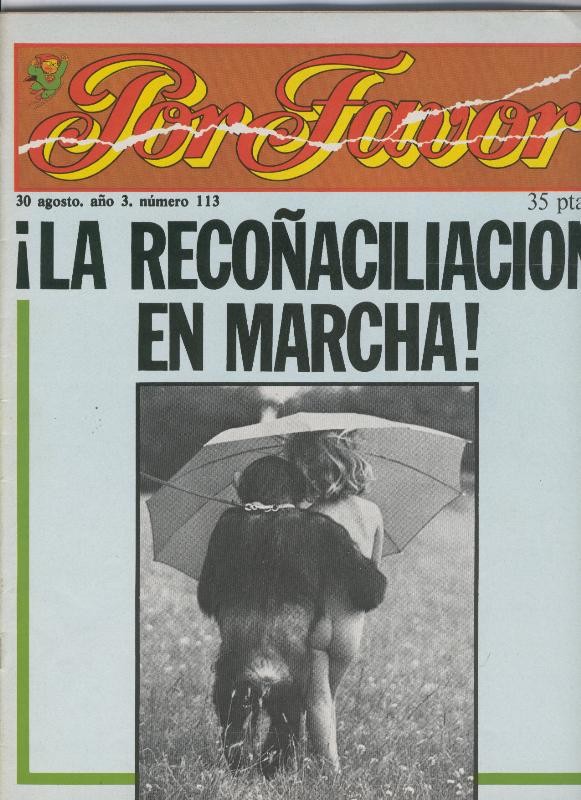 Por Favor numero 113, 30 agosto 1976: la recoñaciliacion en marcha